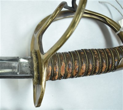 Lot 24 - American (US) Cavalry Trooper's sword, model...