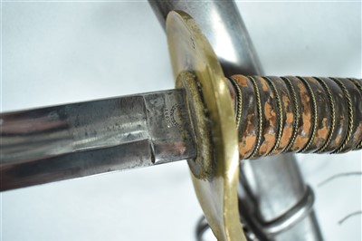 Lot 24 - American (US) Cavalry Trooper's sword, model...