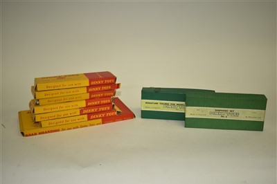 Lot 153 - Dinky road hoarding and lamps