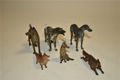 Lot 215 - Austrian cold painted bronze animals