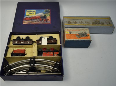 Lot 144 - Hornby Train Set, Coronation coach and Dinky digger