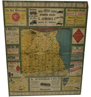 Lot 241 - Morpeth interest 1920s garage poster