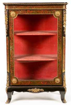 Lot 781 - Boulle display cabinet