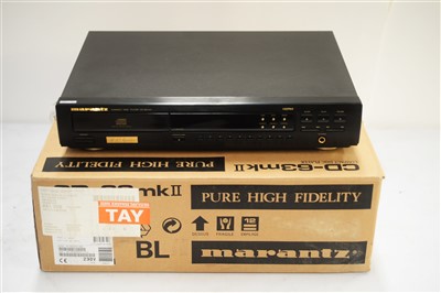 Lot 38 - A Marantz compact disc player 63 MKII
