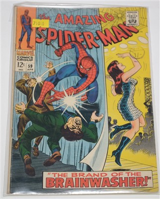 Lot 1695 - Amazing Spider-Man No. 59, 71, 72, 73 and 74.