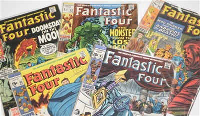 Lot 1031 - Fantastic Four No's. 93, 95, 96, 97, 98, 99, 100, 101, 105, 111, 113, 114 and 115