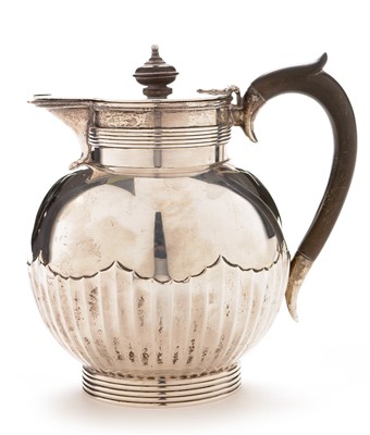 Lot 198 - Silver Hot Water Jug