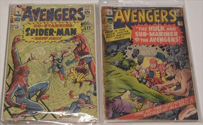 Lot 33 - The Avengers No's. 3, 5, 11, 13, 14, 17 and 18