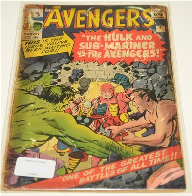 Lot 33 - The Avengers No's. 3, 5, 11, 13, 14, 17 and 18