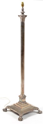 Lot 749 - Plated standard lamp