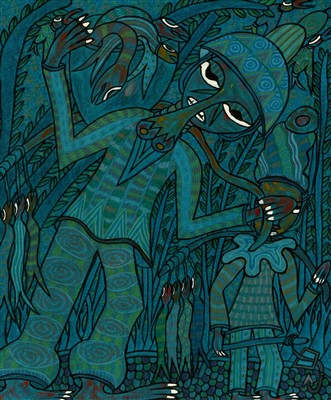 Lot 1694 - Prince Twins Seven-Seven - watercolour.