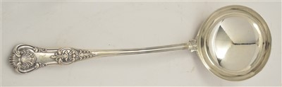 Lot 228 - Silver Soup Ladle