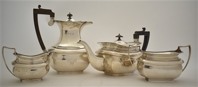 Lot 230 - Four piece silver tea service