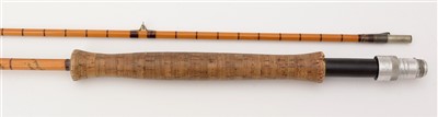 Lot 1579 - Hardy Bros. two-piece split-cane fly rod.