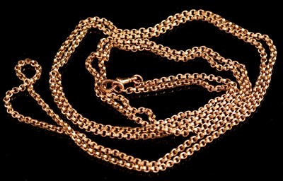 Lot 84 - Yellow metal muff chain