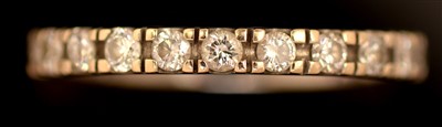 Lot 93 - Diamond half hoop eternity ring