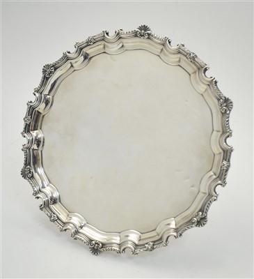 Lot 202 - A Silver Salver