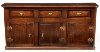 Lot 750 - 18th Century oak dresser