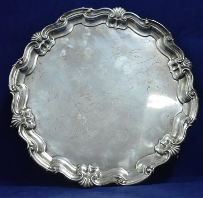 Lot 40 - Silver salver