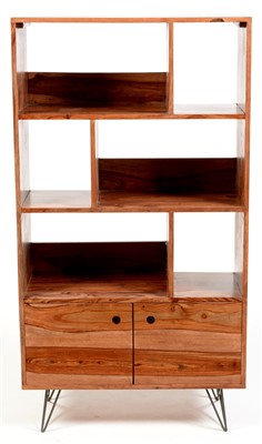 Lot 1582 - A 1960's open shelf unit.