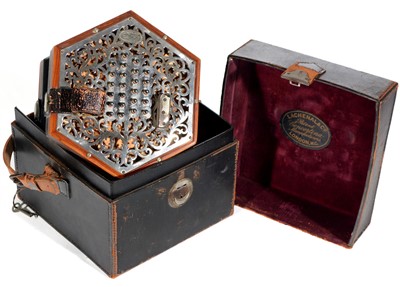 Lot 74 - Lachenal 48 button English system concertina