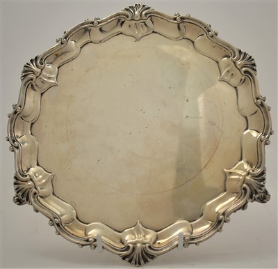 Lot 236 - Silver waiter