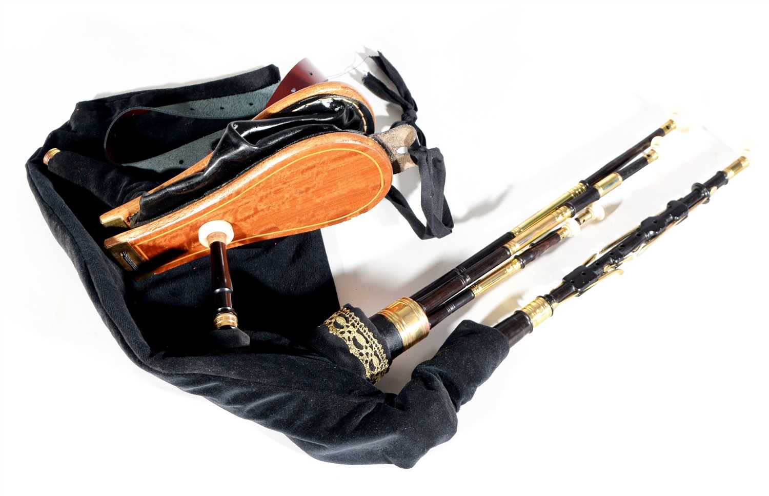 Lot 21 - Set of David Burleigh Northumbrian Small Pipes