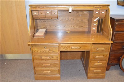Lot 622 - Roll top desk