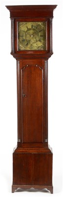 Lot 736 - Longcase clock by Blaylock, Longtown