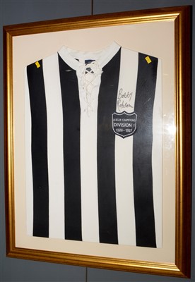 Lot 1545 - Signed Newcastle Shirt by Bobby Robson
