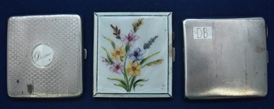 Lot 14 - Three silver cigarette cases