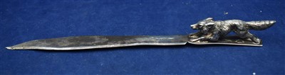 Lot 79 - Silver letter opener