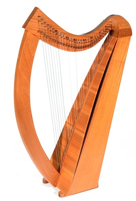 Lot 118 - Burnese Teak Clarsach