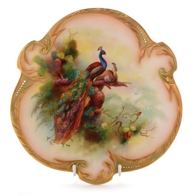 Lot 566 - Royal Worcester dessert plate