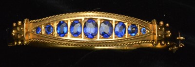 Lot 71 - Sapphire bangle