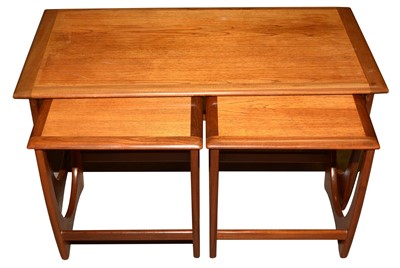 Lot 1604 - A G-Plan nest of three 'Astro' pattern tables.