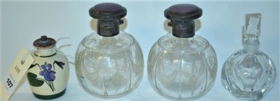 Lot 107 - Four scent bottles