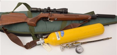 Lot 1631 - An FX-Cyclone Cal. 5,5 Air Rifle with silencer,...