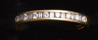 Lot 175 - Half hoop diamond eternity ring