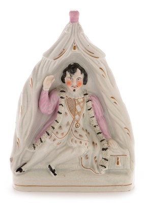 Lot 522 - Staffordshire flatback figure of David Garrick