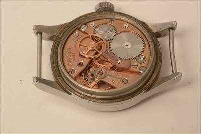 Lot 47 - Omega: an RAF issue stainless steel gentleman's wristwatch c1953