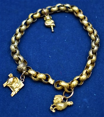 Lot 89 - Yellow metal bracelet