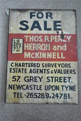 Lot 1420 - Painted enamel sign