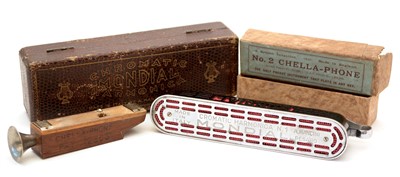 Lot 24 - Mondial Chromatic harmonica and a Chella-phone