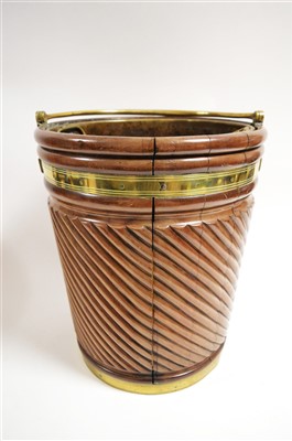 Lot 1074 - George III peat bucket