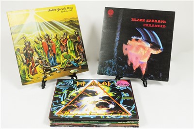 Lot 348 - Hard rock LPs