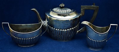 Lot 98 - Silver tea service