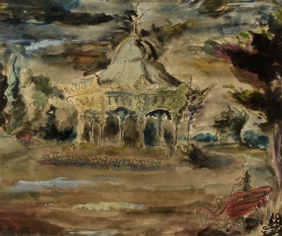 Lot 1702 - Eric Dobson - watercolour.
