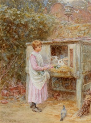Lot 690 - Helen Allingham, RWS (nee Paterson) - watercolour.