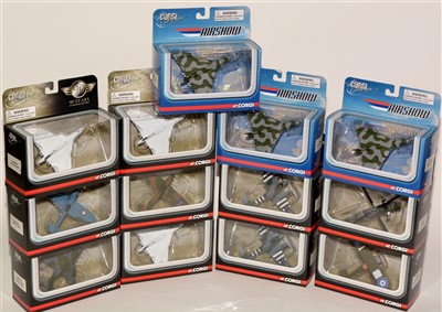Lot 1252 - Die-cast model aeroplanes by Corgi.